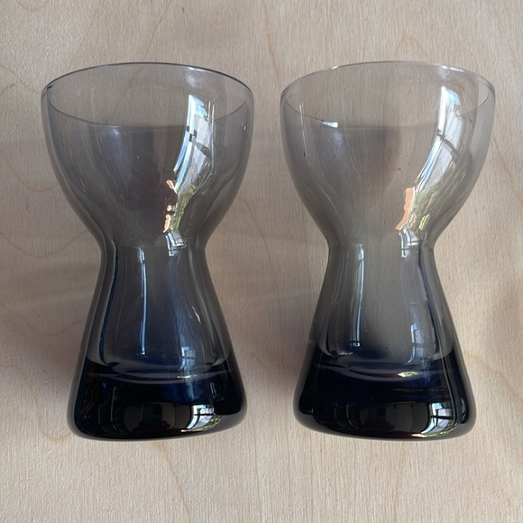 Mid Century Gray Smoke Glass Console Bowl and Taper Candle Holders Set, 1960s - Picture 6 of 7